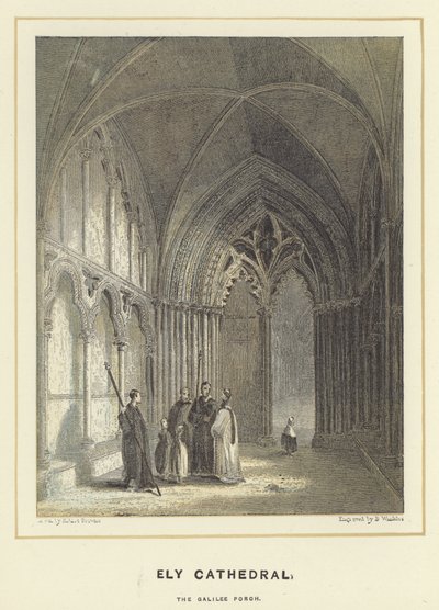 Ely Cathedral, the Galilee Porch by Hablot Knight Browne